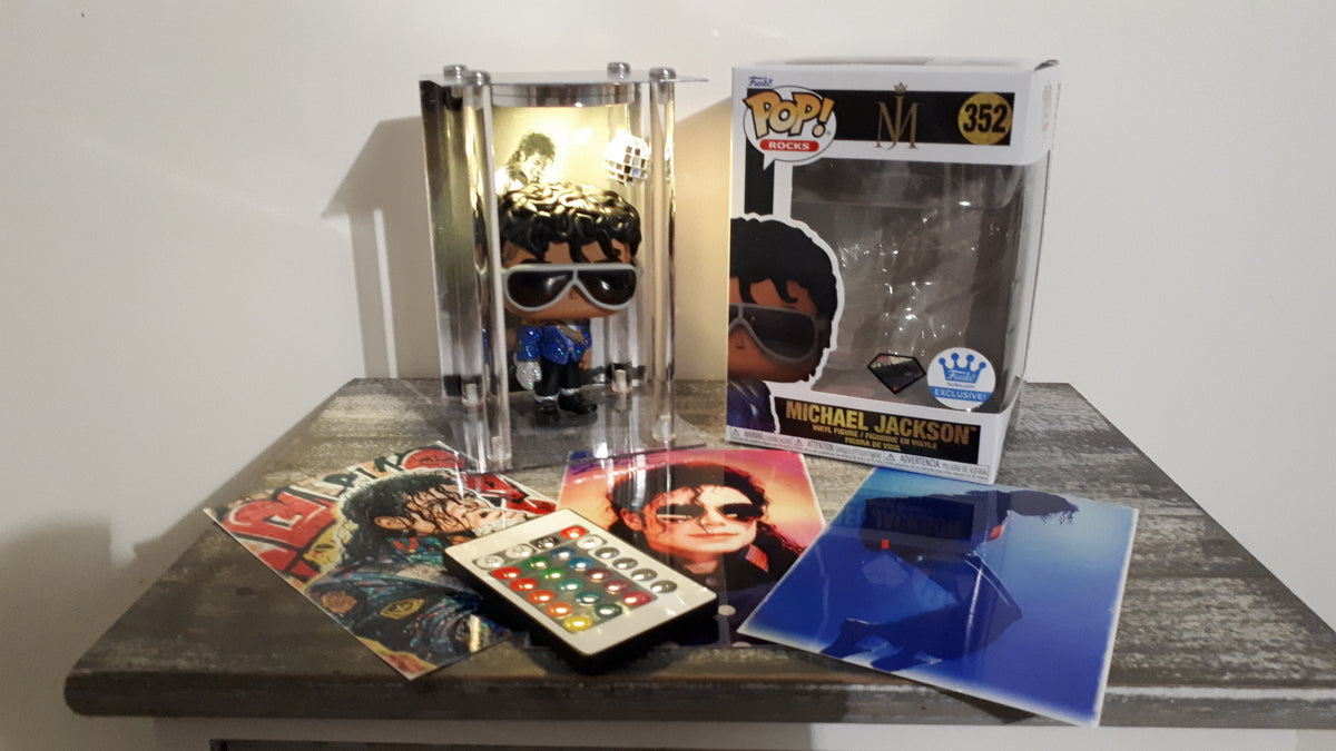Lot Michael Jackson – Funko Pop Rocks #352 Diamond + Lightbox LED