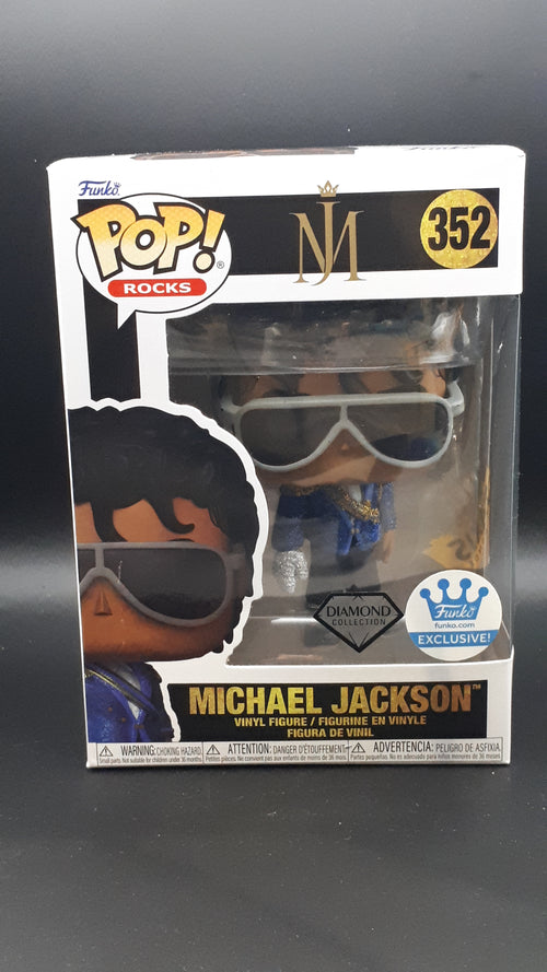Lot Michael Jackson – Funko Pop Rocks #352 Diamond + Lightbox LED