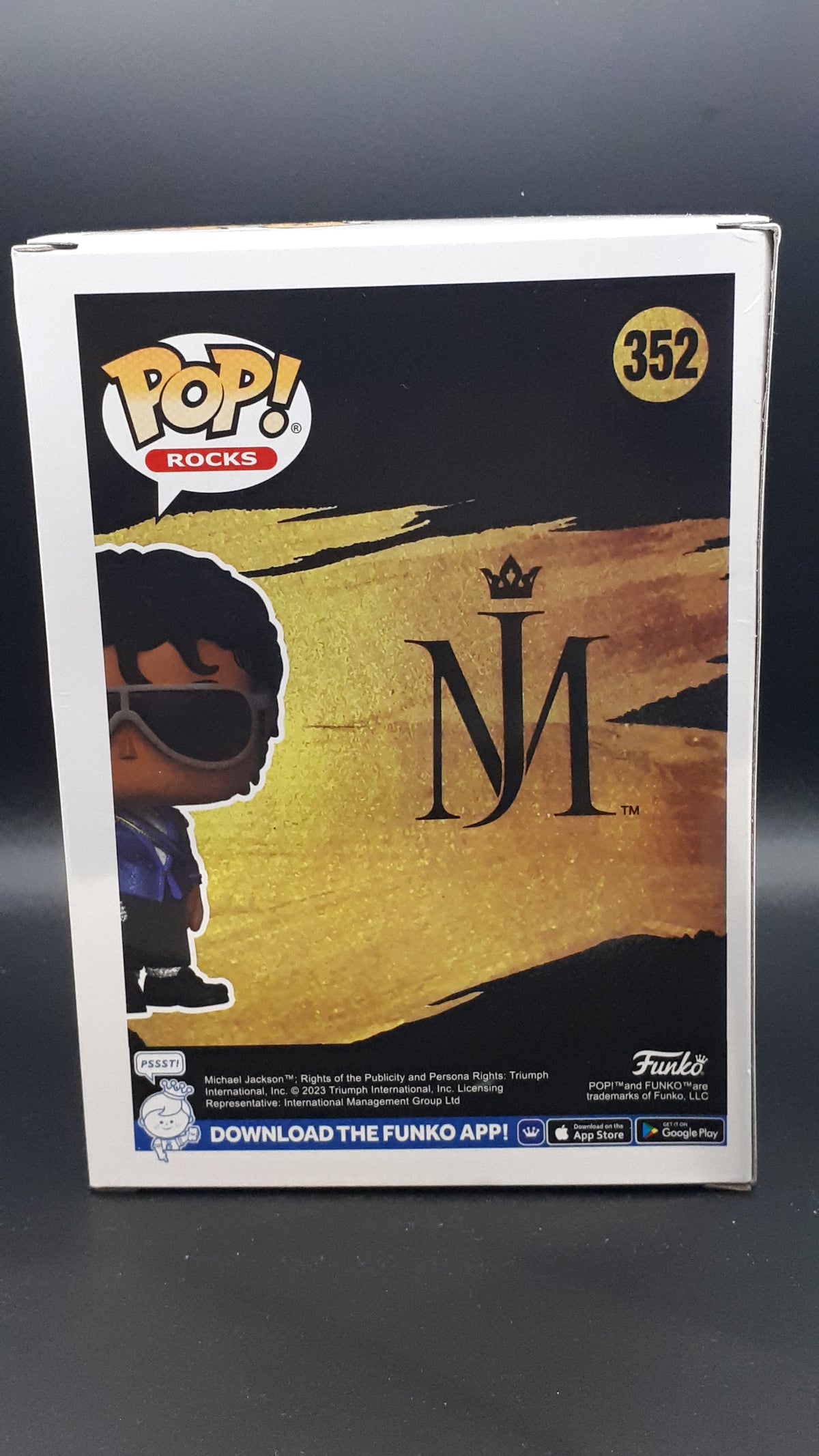 Lot Michael Jackson – Funko Pop Rocks #352 Diamond + Lightbox LED