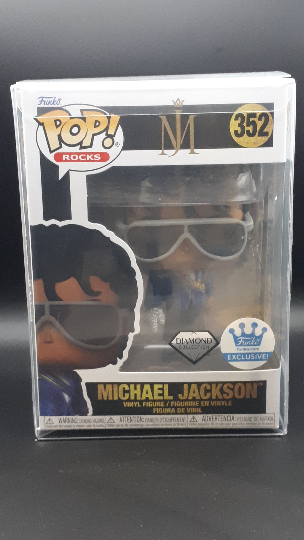Lot Michael Jackson – Funko Pop Rocks #352 Diamond + Lightbox LED