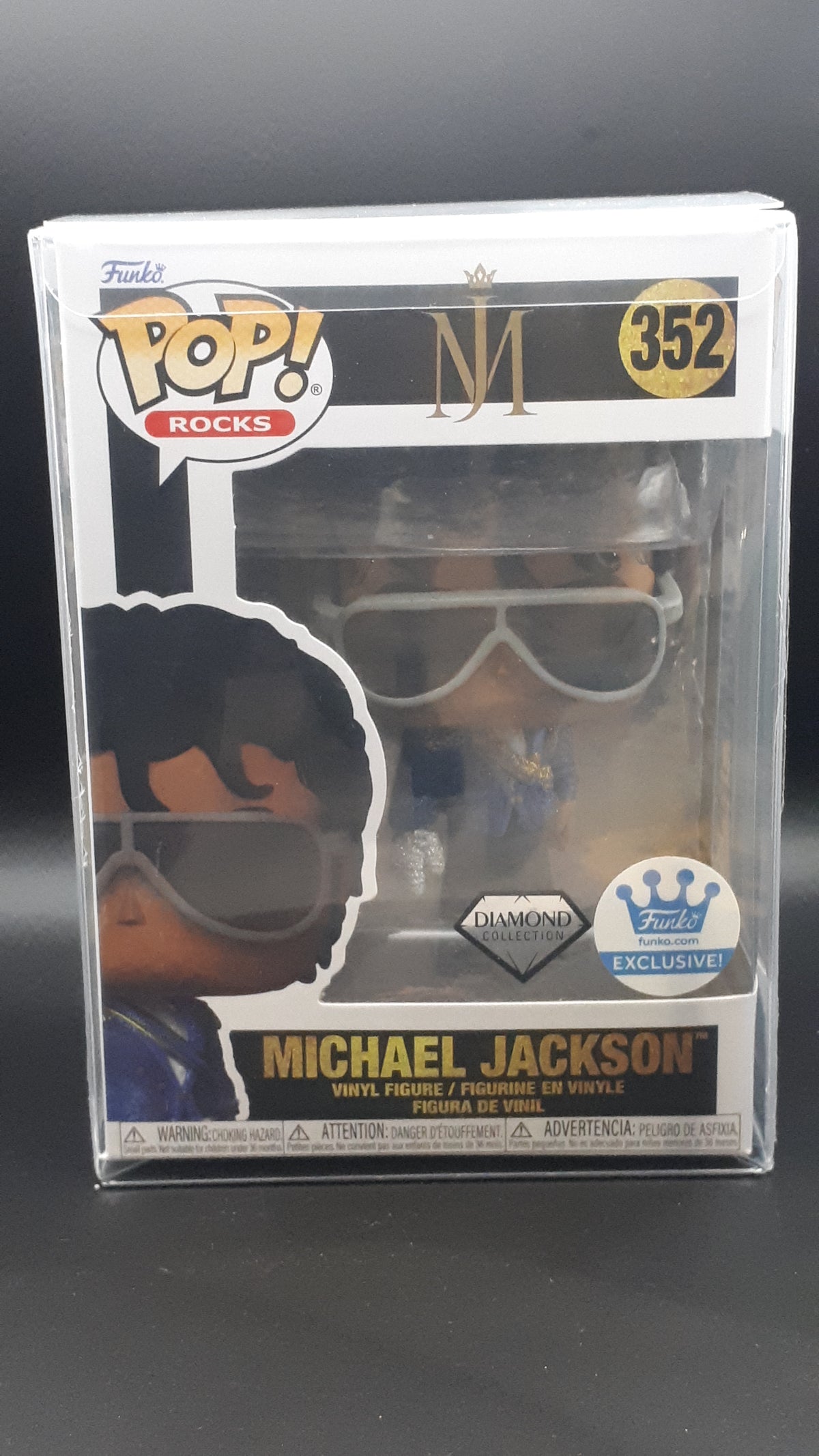 Lot Michael Jackson – Funko Pop Rocks #352 Diamond + Lightbox LED