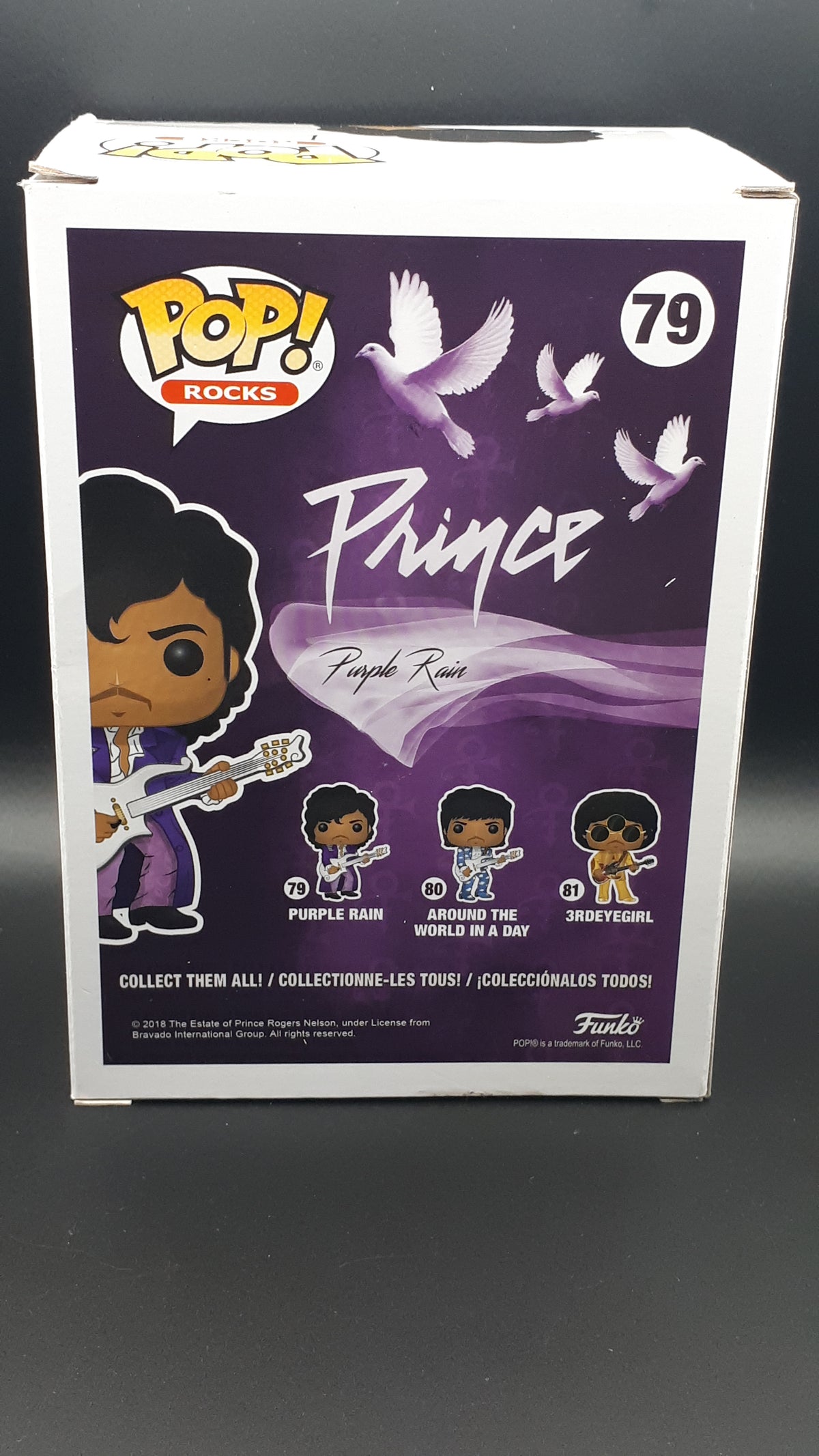 Lot Prince : Funko Pop Rocks #79 Diamond Collection (Special Edition) + Lightbox LED