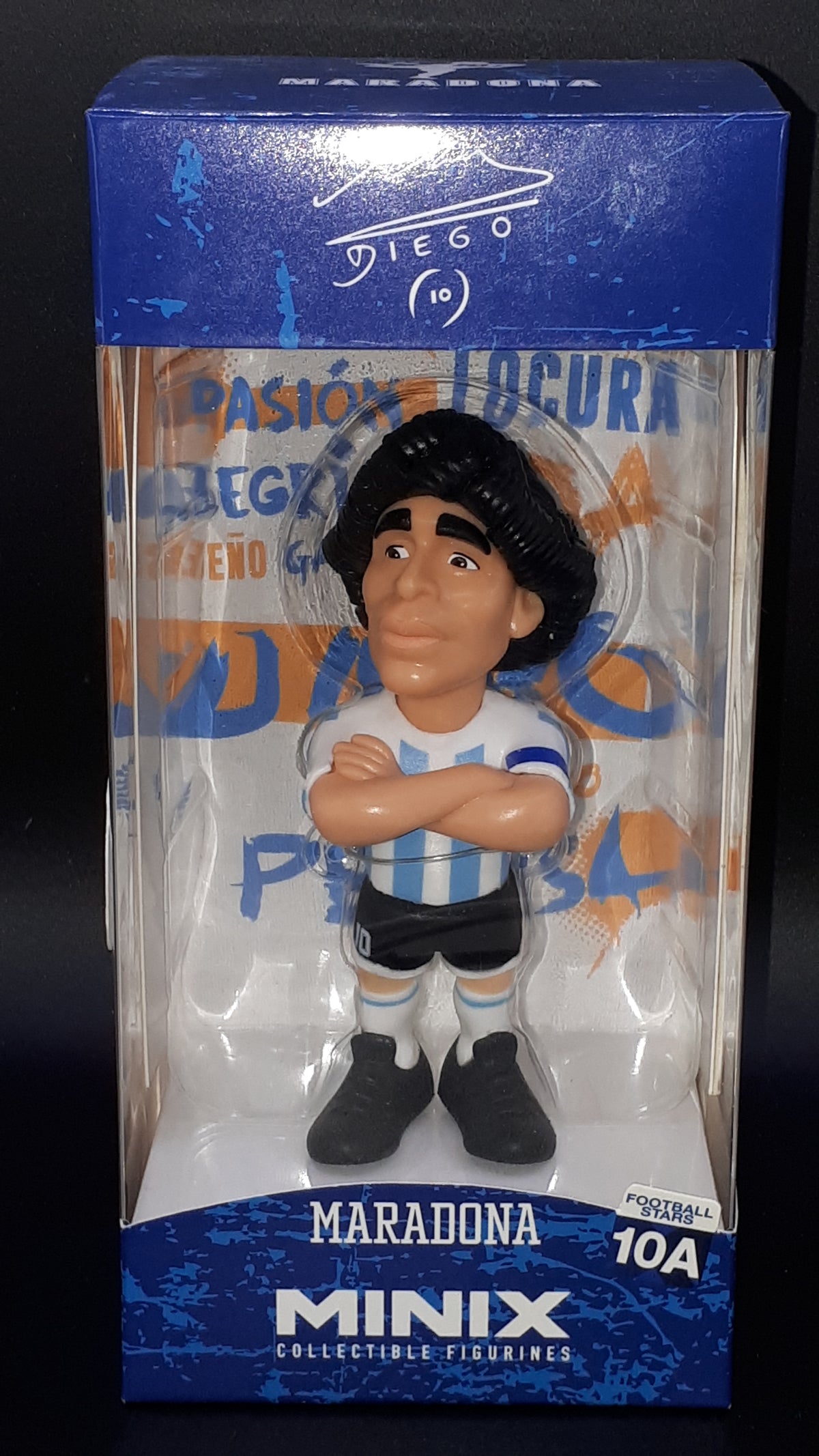 Lot Maradona : Figurine MINIX #10A + Lightbox LED