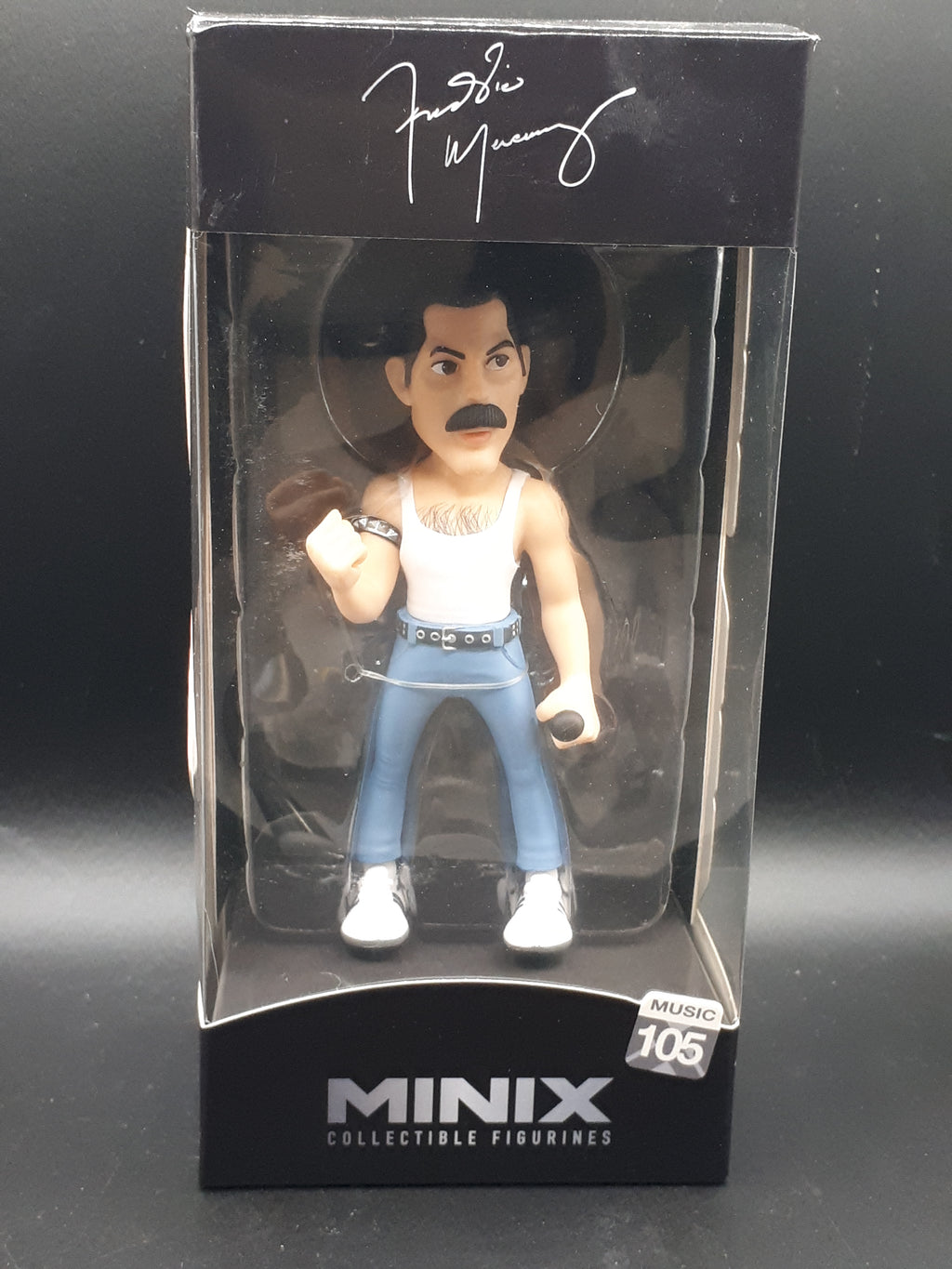 🎤 Lot Freddie Mercury : Figurine MINIX Music #105 + Lightbox LED