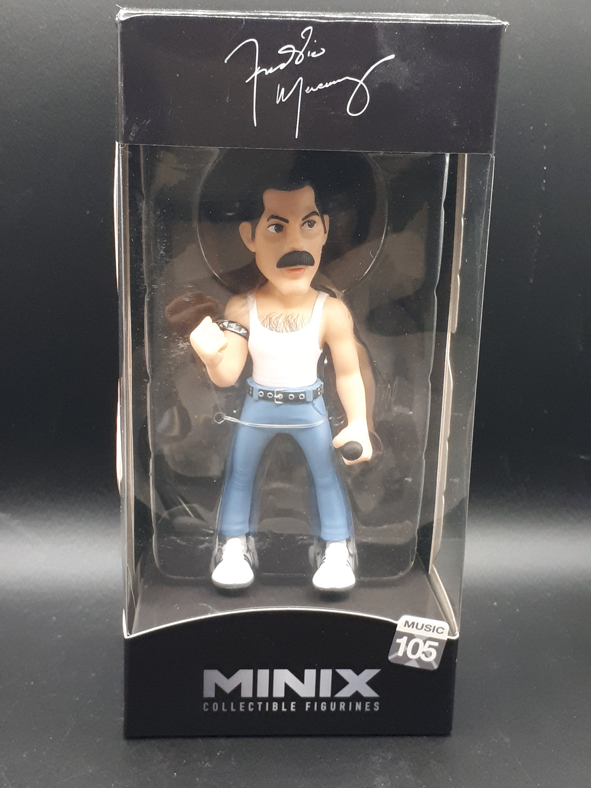 🎤 Lot Freddie Mercury : Figurine MINIX Music #105 + Lightbox LED ShinyGeeck décor concert + 2 décors