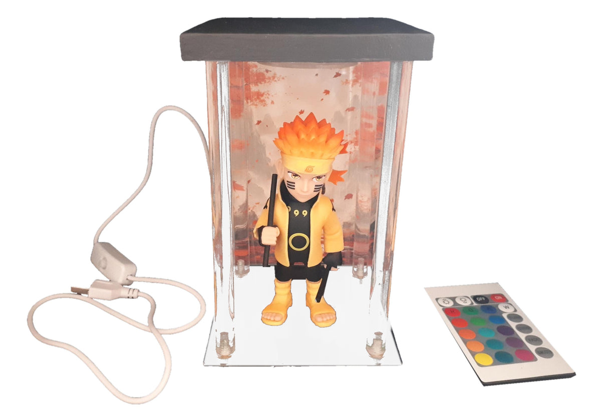 Lot Naruto Shippuden : Figurine MINIX Naruto Sage of the Six Paths n°107 + Lightbox LED